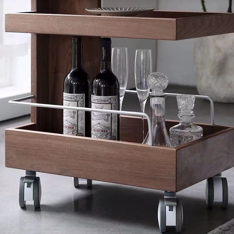 Wide Bar Cart with Storage Drawer - 4 Seasons Home Gadgets