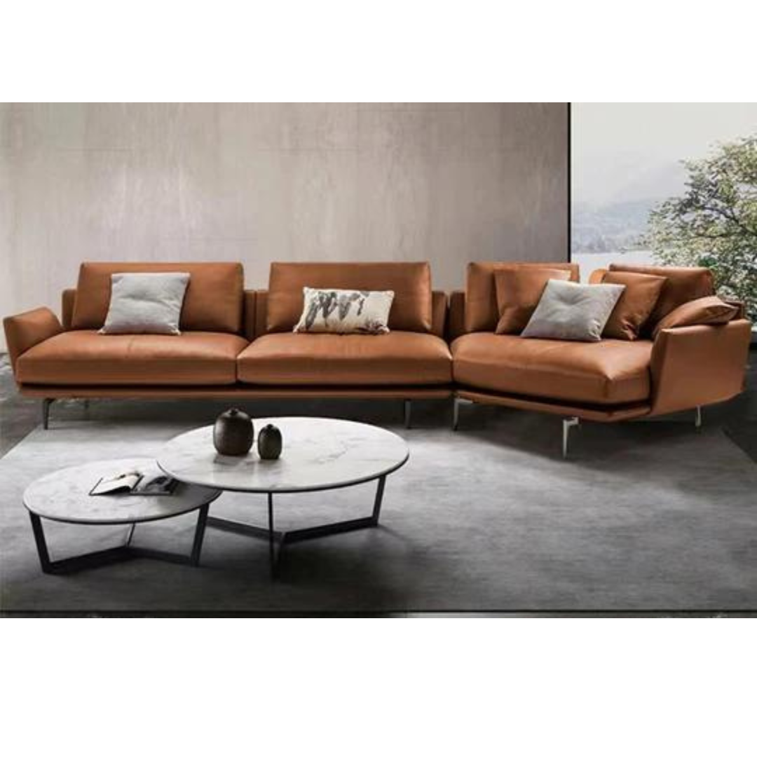 Wide Microfiber Corner Sectional Sofa Set - 4 Seasons Home Gadgets