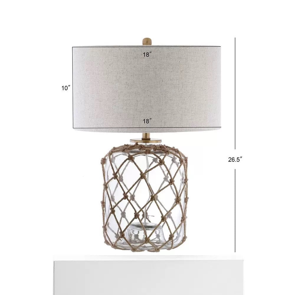 Witham Rope Glass Table Lamp - 4 Seasons Home Gadgets