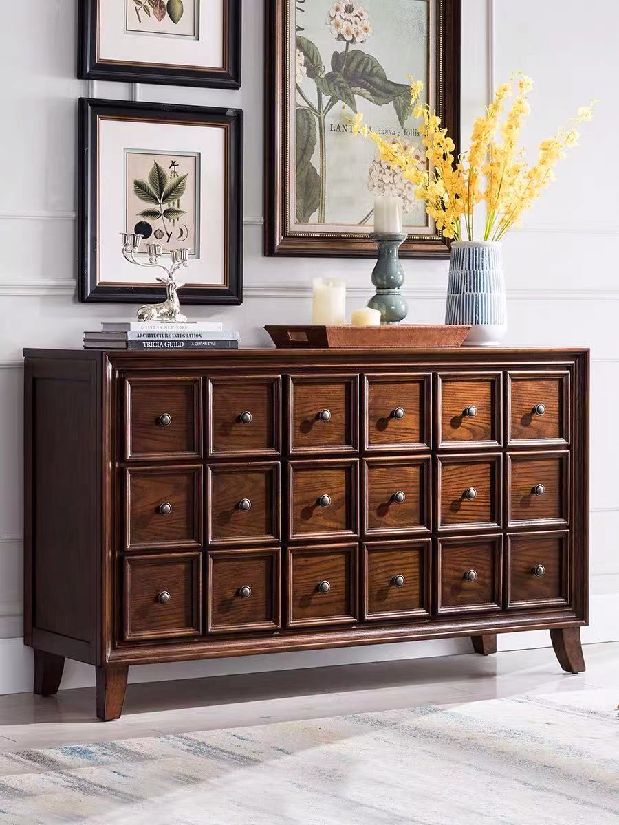 Wood Apothecary Accent Cabinet - 4 Seasons Home Gadgets