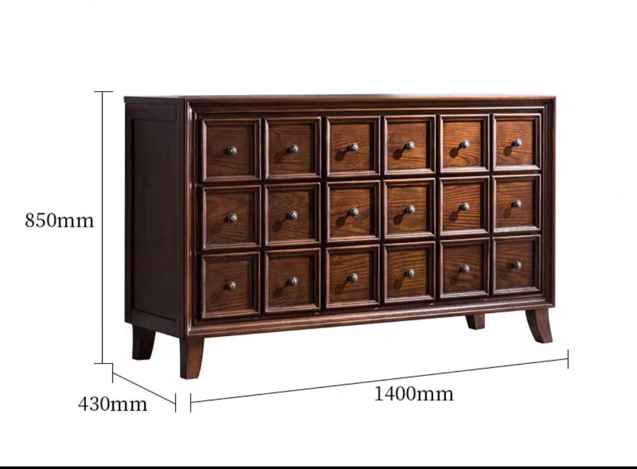 Wood Apothecary Accent Cabinet - 4 Seasons Home Gadgets