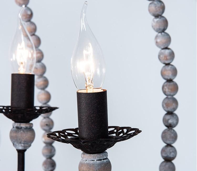 Wood Beads Chandelier - 4 Seasons Home Gadgets