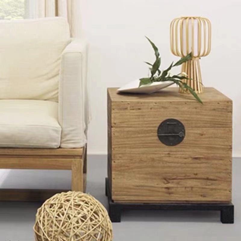 Wood Cube Storage End Table - 4 Seasons Home Gadgets