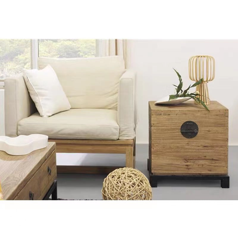 Wood Cube Storage End Table - 4 Seasons Home Gadgets