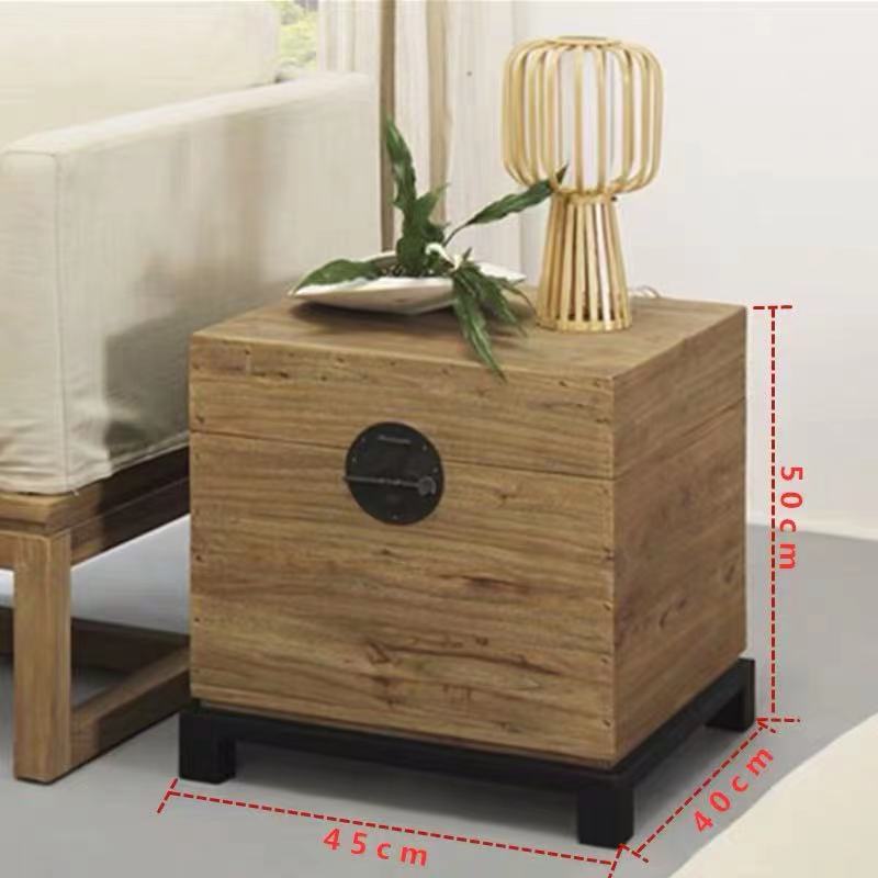 Wood Cube Storage End Table - 4 Seasons Home Gadgets