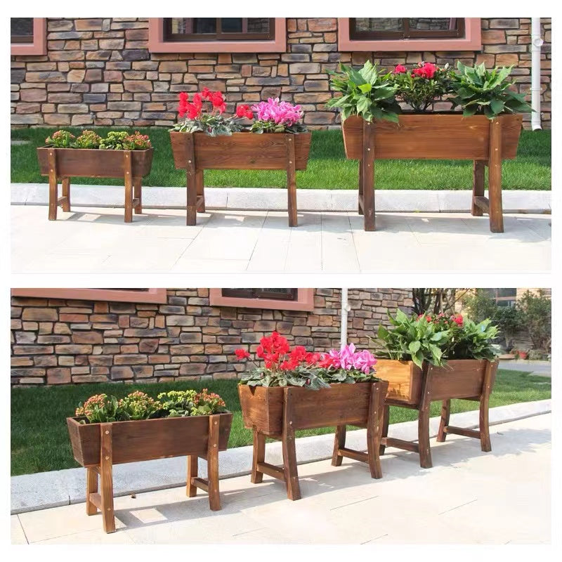 Wood Elevated Planter - 4 Seasons Home Gadgets