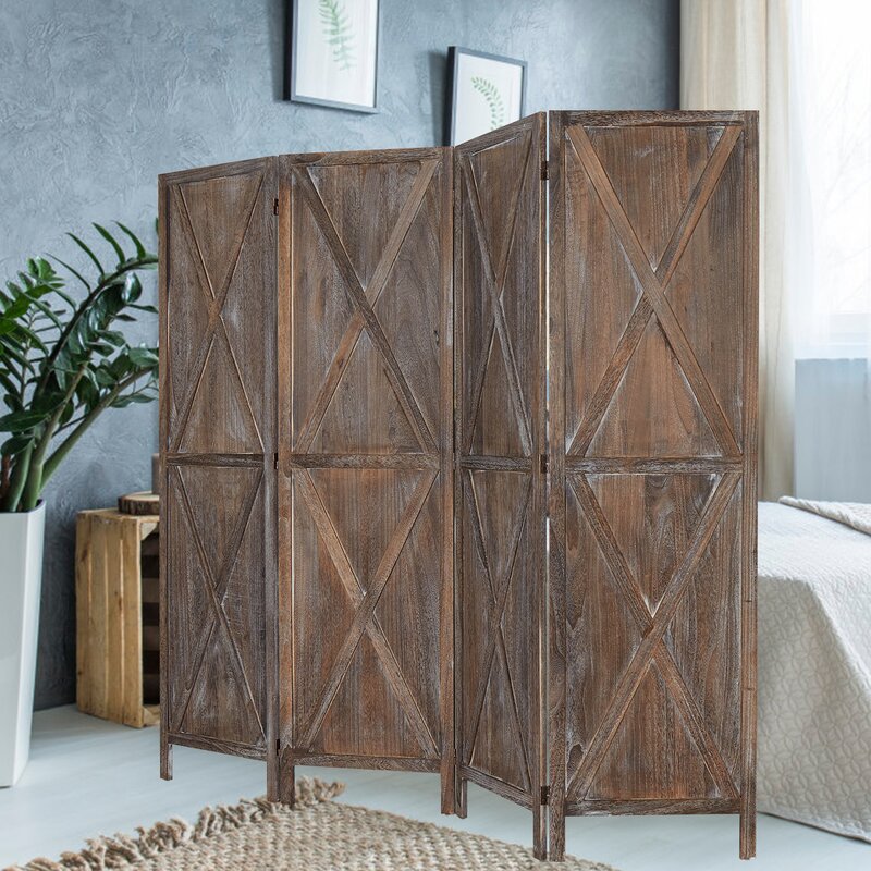 Wood Folding Room Divider - 4 Seasons Home Gadgets