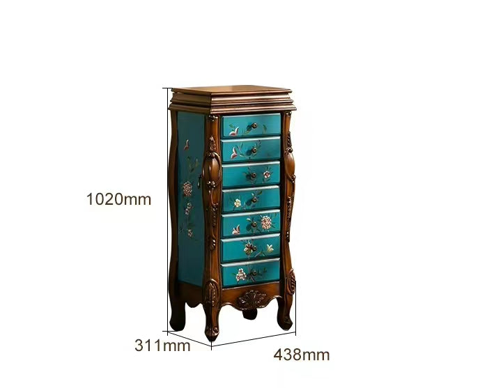 Wood Jewelry Armoire with Mirror - 4 Seasons Home Gadgets