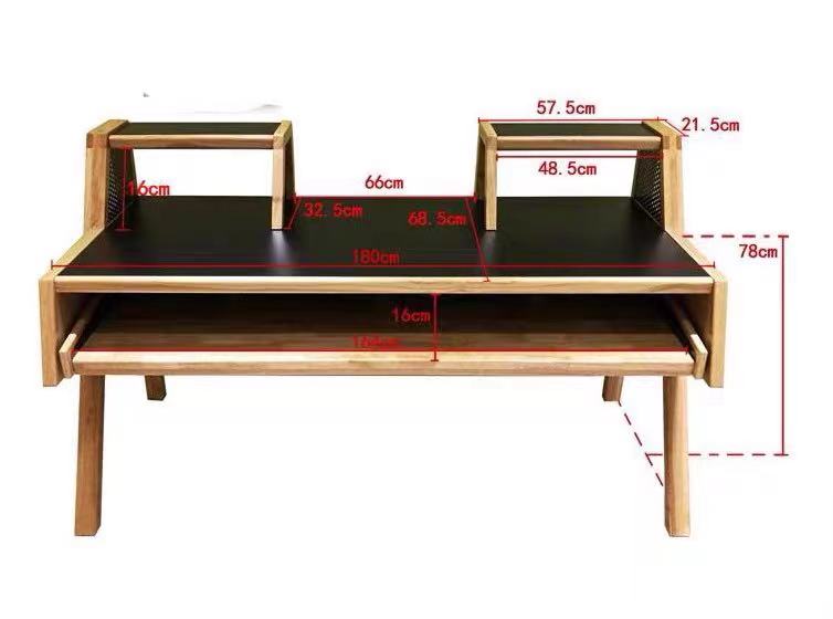 Wood Keyboard Tray Table Workstation - 4 Seasons Home Gadgets