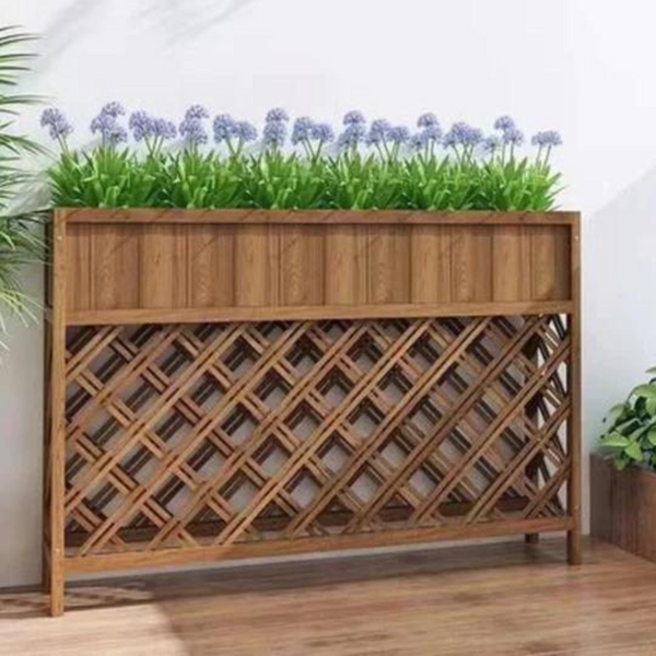 Wood Lattice Panel Trellis Stand - 4 Seasons Home Gadgets