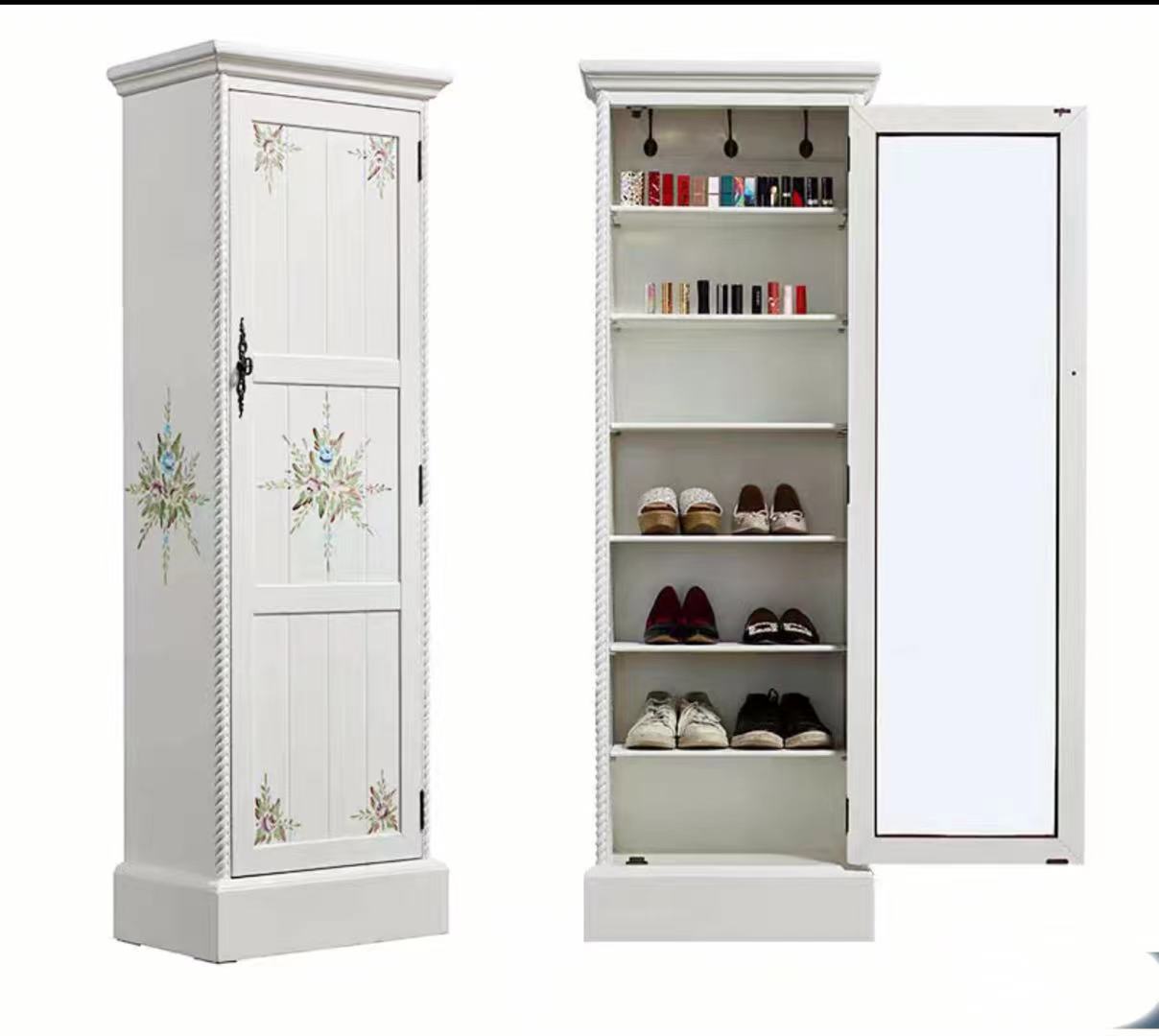 Wood Shoes Storage Cabinet - 4 Seasons Home Gadgets