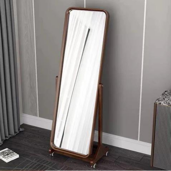 Wood Standing Floor Full Length Mirror - 4 Seasons Home Gadgets