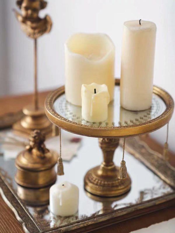 Wood Tassel Candle Jewelry Stand - 4 Seasons Home Gadgets