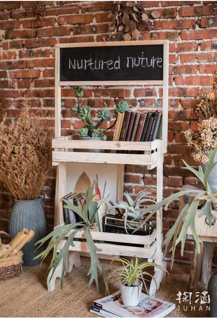Wooden Chalkboard Plant Stand - 4 Seasons Home Gadgets
