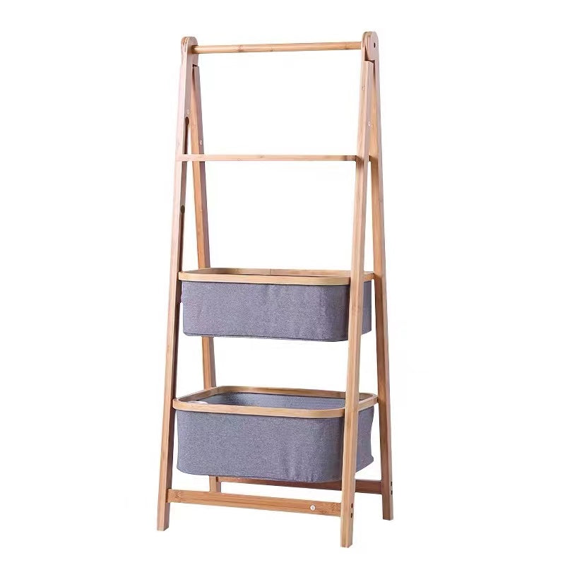 Wooden Hamper Rack Stand - 4 Seasons Home Gadgets