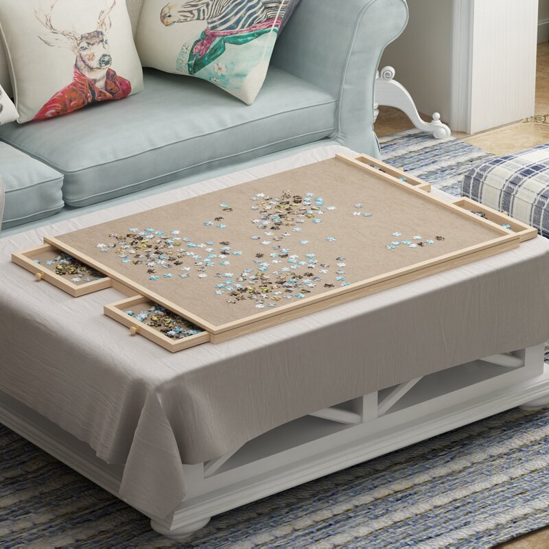 Wooden Puzzle Table - 4 Seasons Home Gadgets