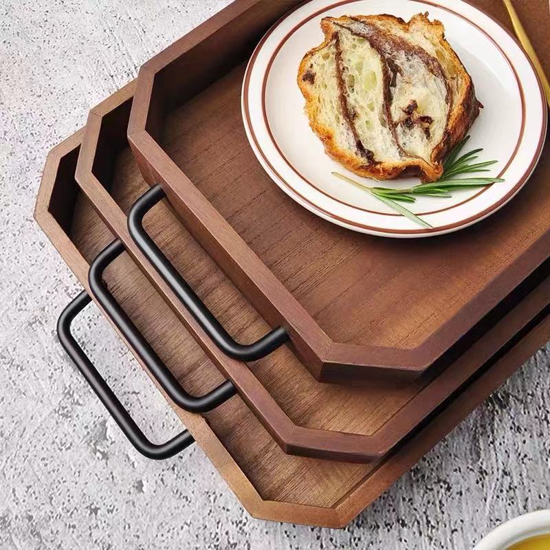 Wooden Serve Tray Set - 4 Seasons Home Gadgets