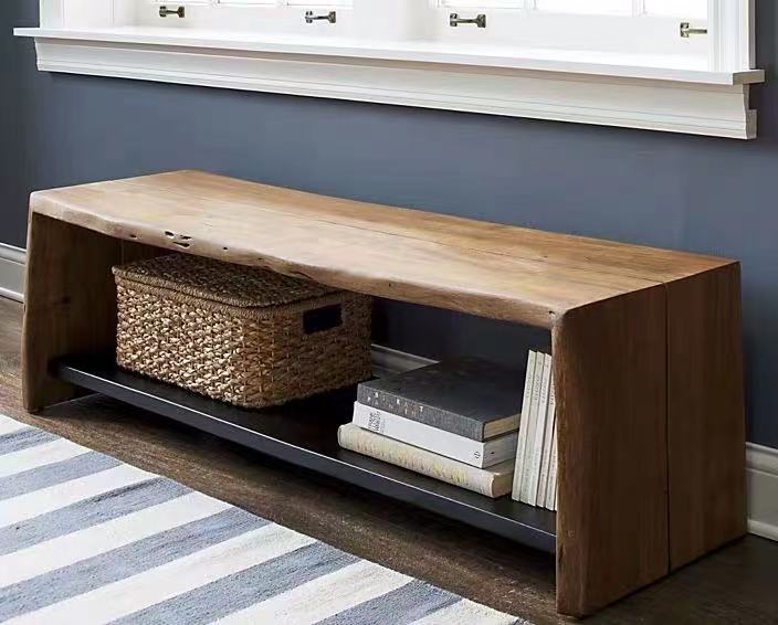 Woodgrain Shoe Storage Bench - 4 Seasons Home Gadgets