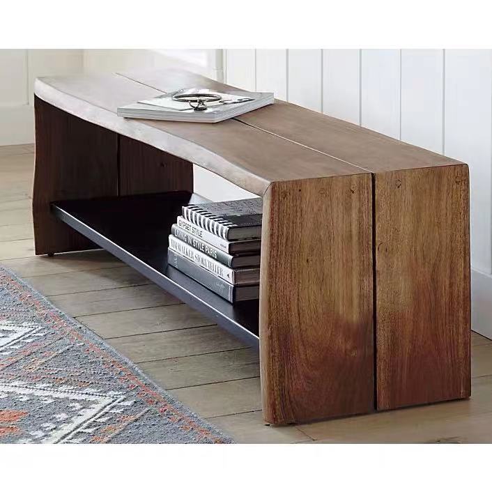 Woodgrain Shoe Storage Bench - 4 Seasons Home Gadgets