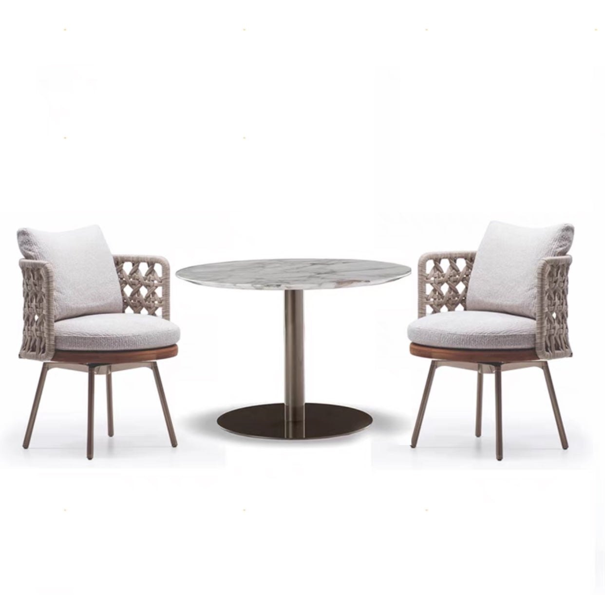 Woven Side Chair & Table Set - 4 Seasons Home Gadgets