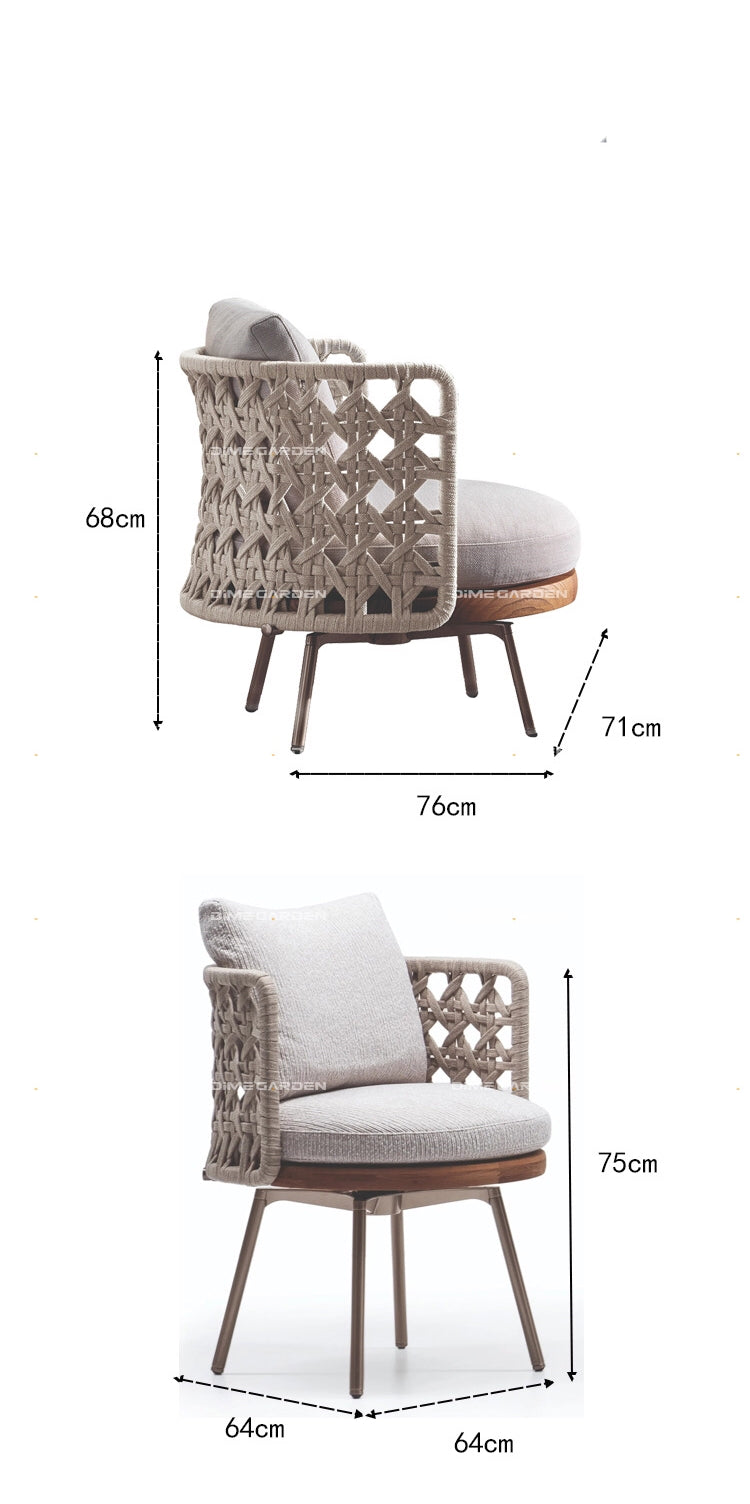 Woven Side Chair & Table Set - 4 Seasons Home Gadgets