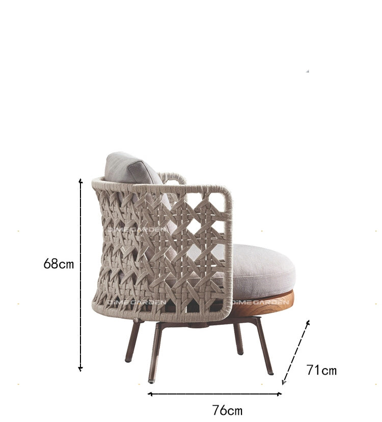 Woven Side Chair & Table Set - 4 Seasons Home Gadgets