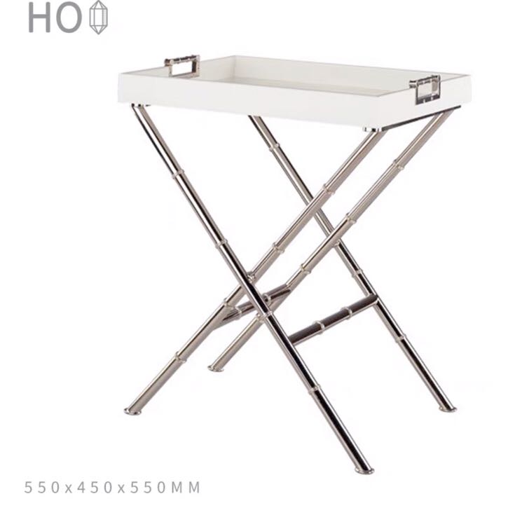 Wood & Iron Tray Table - 4 Seasons Home Gadgets