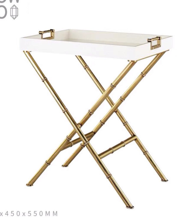 Wood & Iron Tray Table - 4 Seasons Home Gadgets