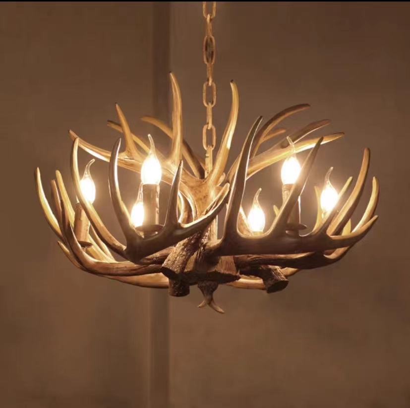 Retro Deer Horn Pendant Lights - 4 Seasons Home Gadgets