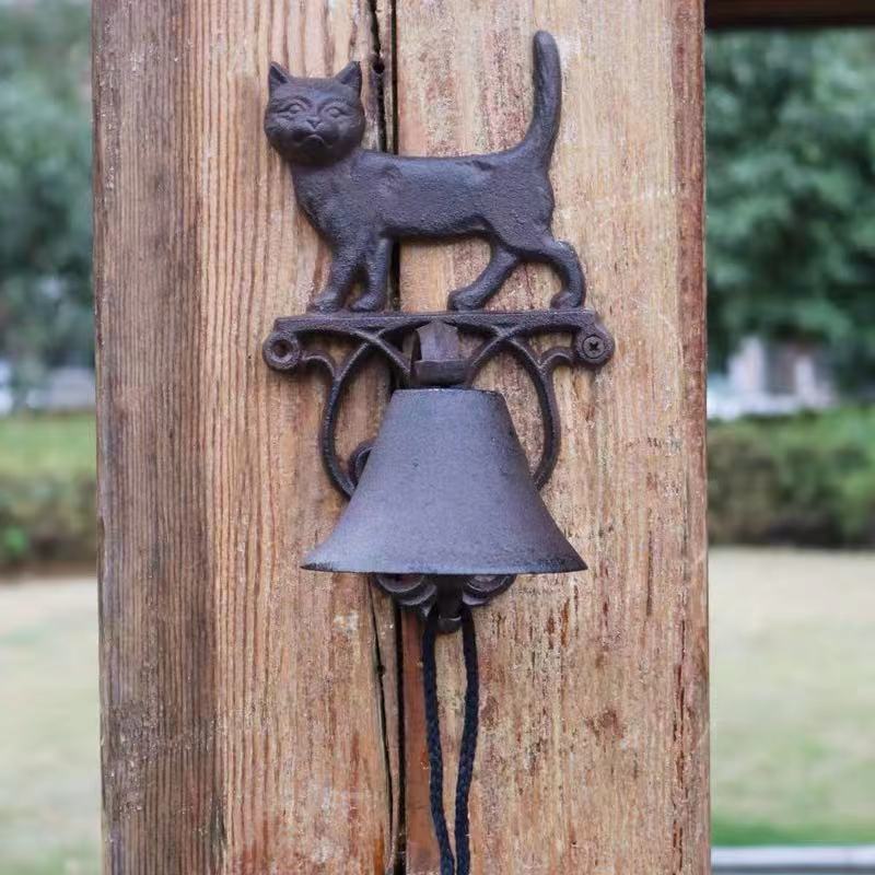 Iron Cat Ringing Door Bell - 4 Seasons Home Gadgets