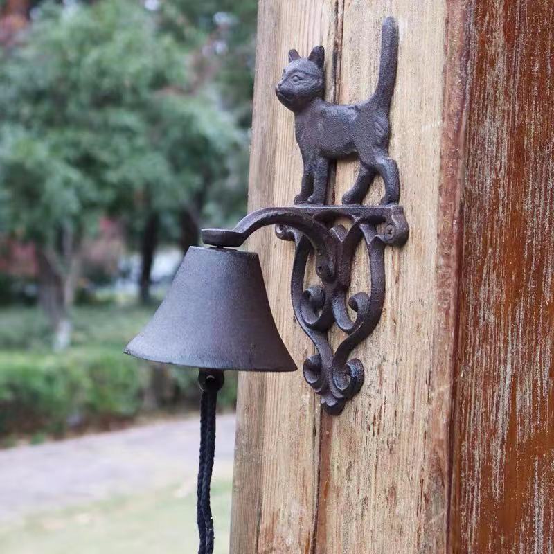 Iron Cat Ringing Door Bell - 4 Seasons Home Gadgets