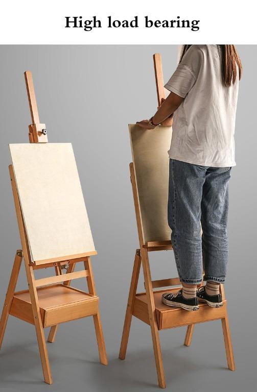 Pinewood Adjustable H-Frame Painting Easel - 4 Seasons Home Gadgets