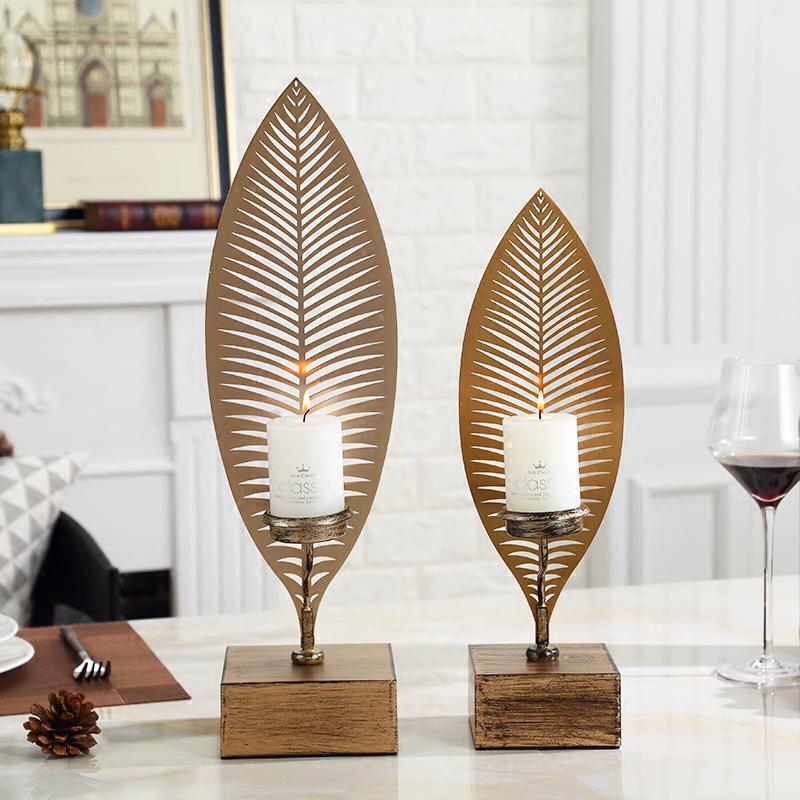 Iron Leaf Candle Holder Set - 4 Seasons Home Gadgets