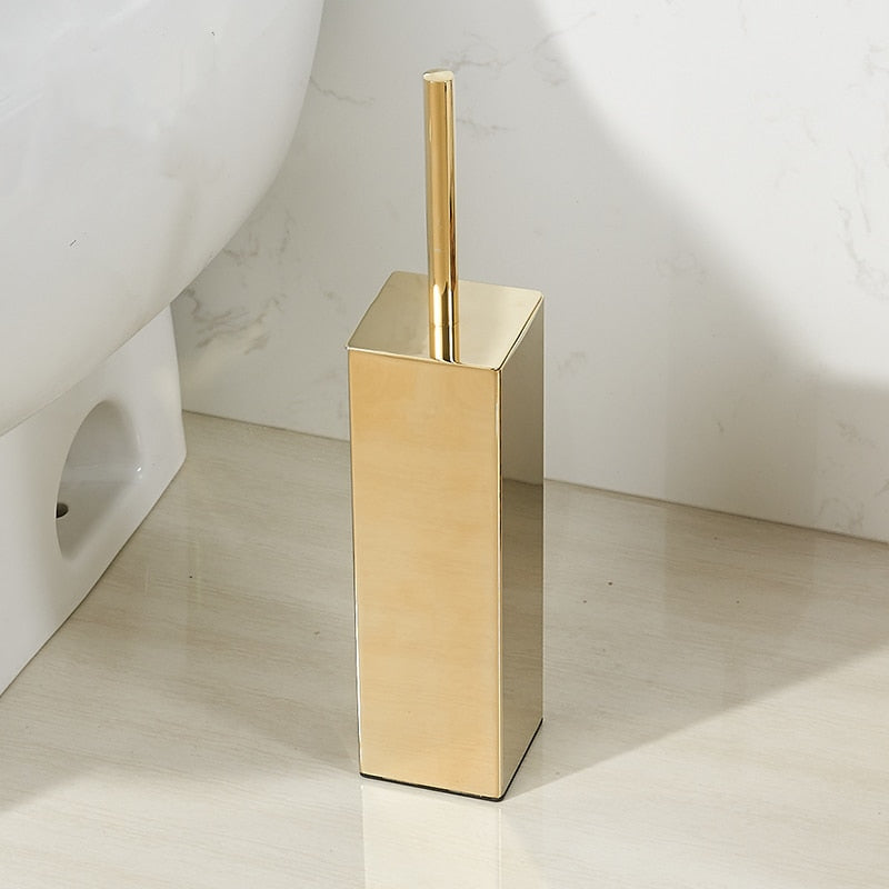 Gold Free Stand Toilet Brush Holder - 4 Seasons Home Gadgets