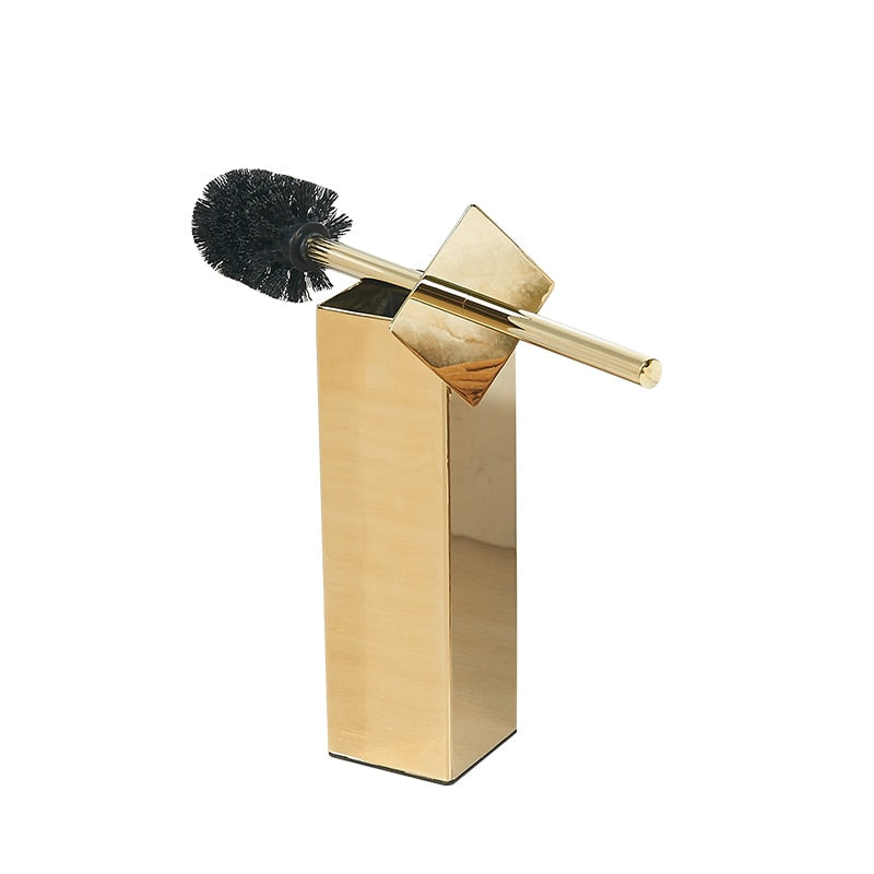 Gold Free Stand Toilet Brush Holder - 4 Seasons Home Gadgets