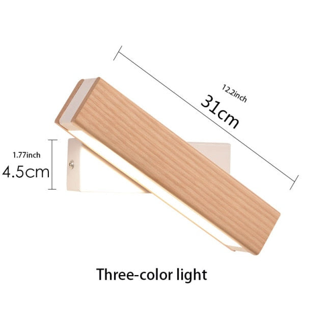 Wooden LED Rotating Lamp - 4 Seasons Home Gadgets