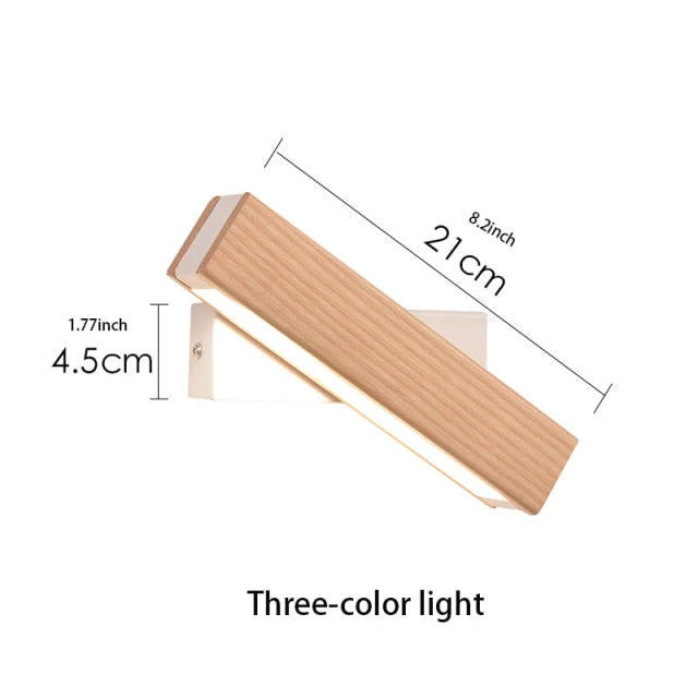 Wooden LED Rotating Lamp - 4 Seasons Home Gadgets