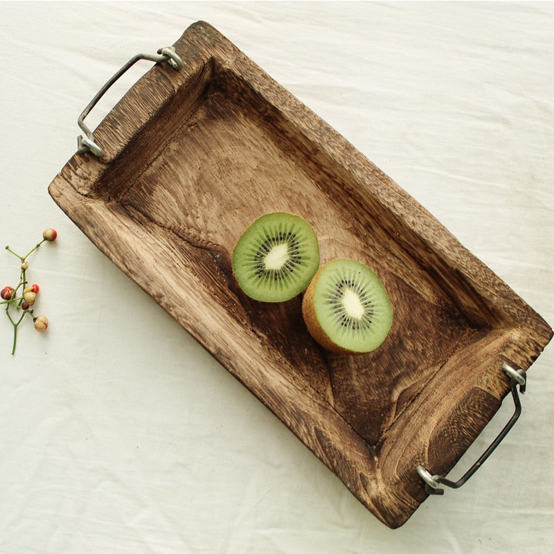 Wood Log Serving Tray - 4 Seasons Home Gadgets