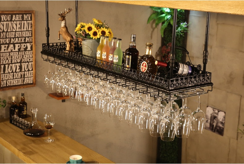 Hanging Wine Rack - 4 Seasons Home Gadgets