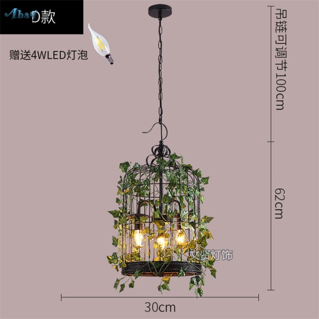 Vintage Birdcage Hanging Chandelier - 4 Seasons Home Gadgets