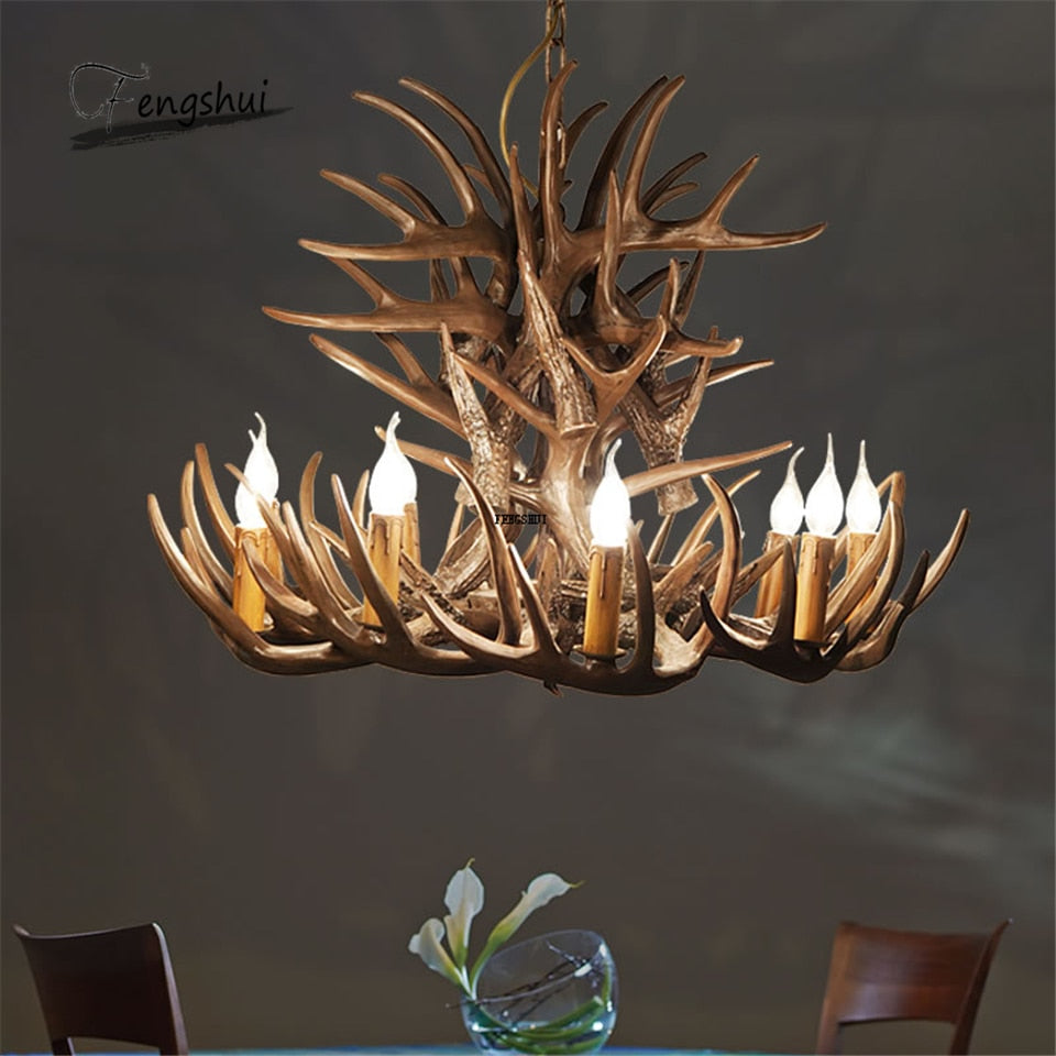 Retro Deer Horn Pendant Lights - 4 Seasons Home Gadgets