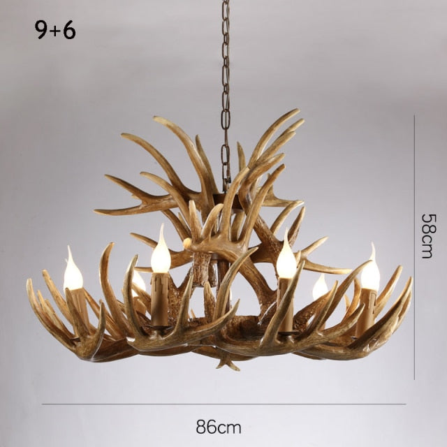 Retro Deer Horn Pendant Lights - 4 Seasons Home Gadgets