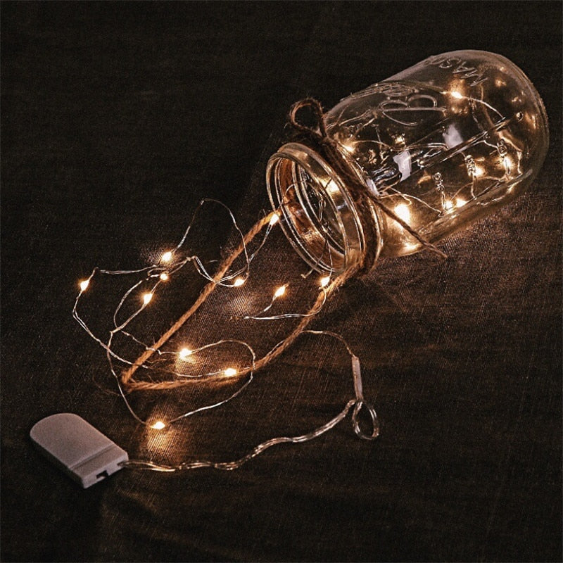 Fairy Daisy Lights In Mason Jar - 4 Seasons Home Gadgets