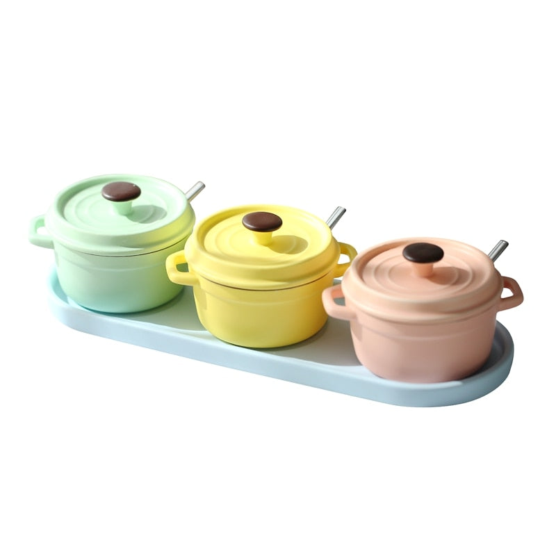 Macaroon Ceramic Canister Set - 4 Seasons Home Gadgets