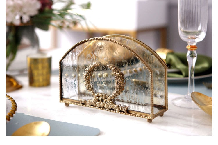 Crystal Napkins Stand - 4 Seasons Home Gadgets