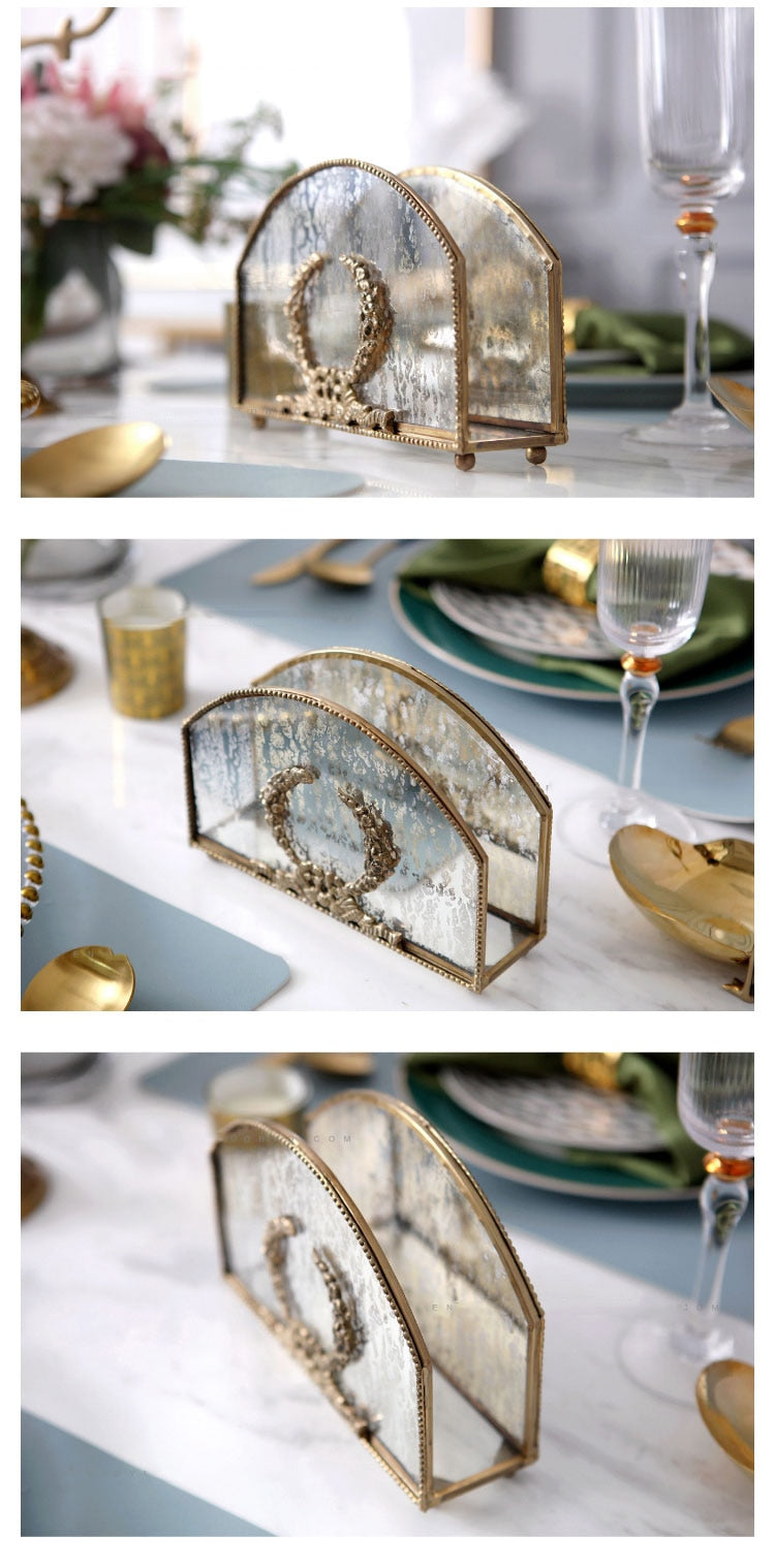 Crystal Napkins Stand - 4 Seasons Home Gadgets