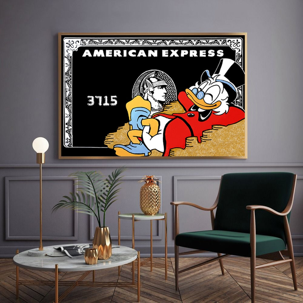 Black America Express Cartoon Fun Wall Art - 4 Seasons Home Gadgets