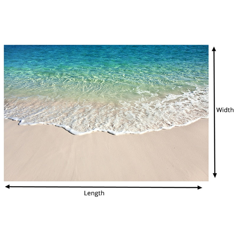 Beach Wave Floor Sticker - 4 Seasons Home Gadgets