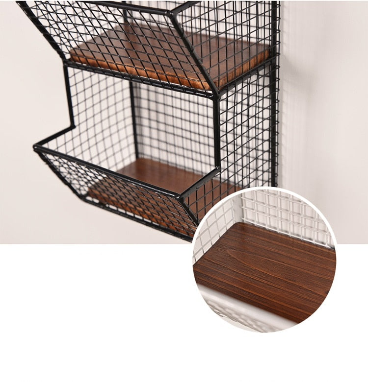 Metal Wall Storage Rack - 4 Seasons Home Gadgets