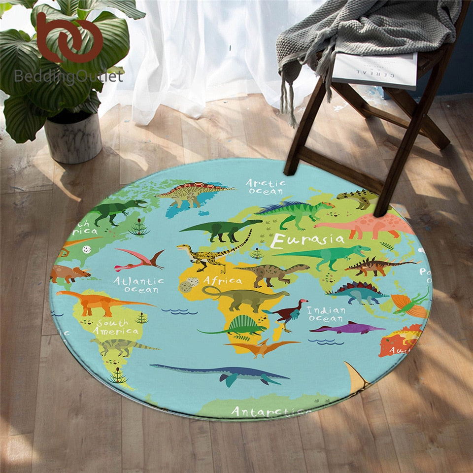 Dinosaur Jurassic Rug - 4 Seasons Home Gadgets